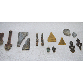 古金属(真鍮、アルミ、ブリキ、銅) ピアス, イヤリング earrings